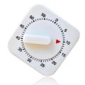 Kitchen Timer Portable 60 Minutes Count Down Alarm Reminder White Square Mechanical Timer Home Kitchen Reminder Tool Wholesale