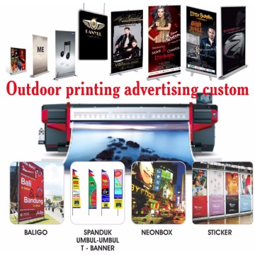 Outdoor printing display Roll up Banner X Banner Sticker Baliho Billboard Spanduk Shopsign free desgin shipping