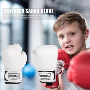 NEW Kids Boxing Gloves For Fun Muay Thai Fight Sanda Martial Arts Bag Punching Training Mitts Gear 2-8 Years
