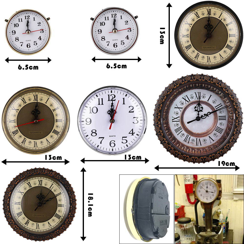 1PC Clock Quartz Mechanism Shellhard Roman Numeral Movement Insert Repair Replacement Classic Mute DIY Parts Tools & Accessories