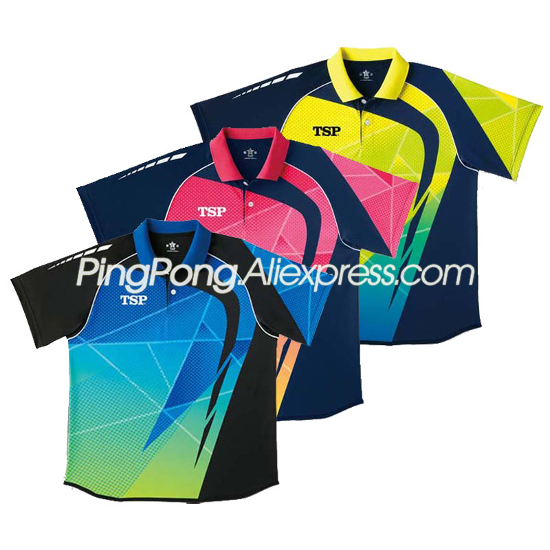 TSP Table Tennis Shirt / T-shirts for Men / Women 83105 Badminton TSP Ping Pong Clothes Jersey for Table Tennis Games