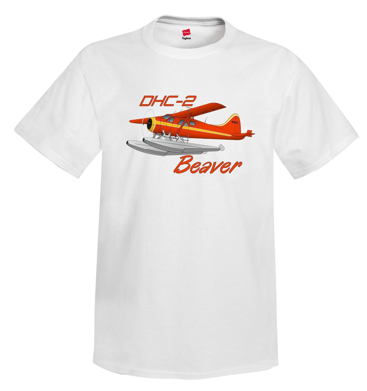 Hip Hop Novelty T Shirts Men'S Brand Clothing De Havilland DHC-2 Beaver Airplane T-Shirt - Personalized with Your Tee Shirt