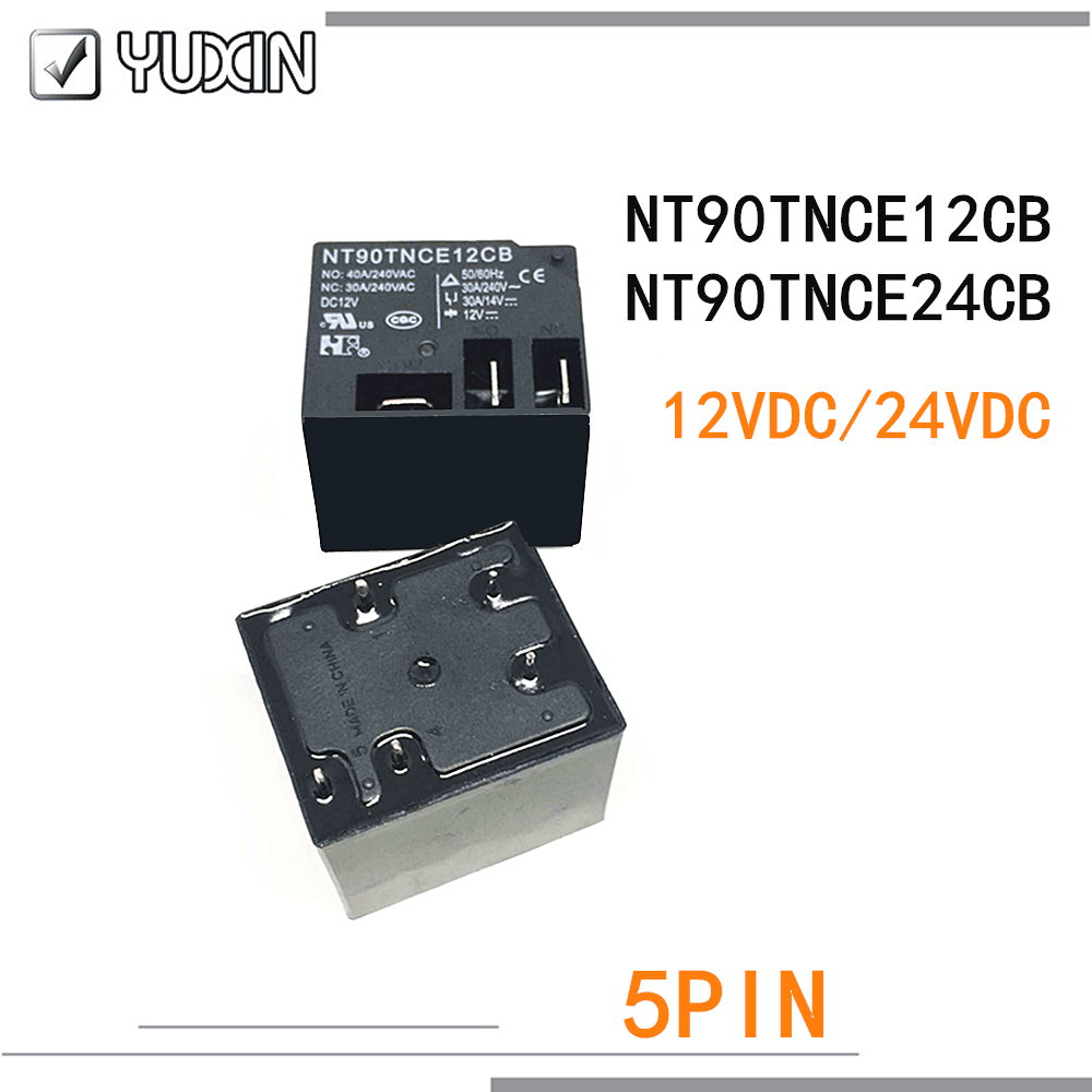 10PCS/LOT 100%Original&New Relay NT90TNCE12CB 12V NT90TNCE24CB 24V NT90TNCE220CB AC220V DC12V DC24V AC220V 5PIN 40A