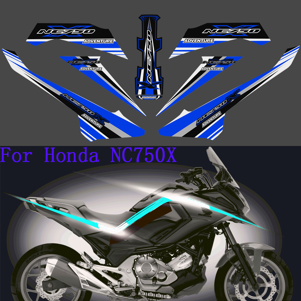 For Honda NC750X NC 750X 750 X Stickers Kit Decals Cases Fairing Cover Motorcycle Tank Pads Protector Tankpad 2018 2019 2020