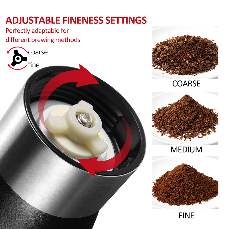 Manual Ceramic Coffee Grinder Washable ABS Ceramic core Stainless Steel Home Kitchen Mini Manual Hand Coffee Grinder