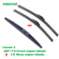 Front and Rear Wiper Blades For Honda Jazz 2002 -2008 Windscreen Windshield Wipers Auto Car Accessories