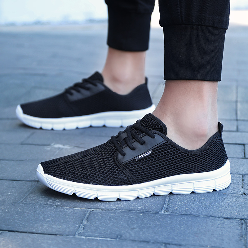 Size 35-48 2019 Couple Shoes Breathable Fabric Tennis Shoes Comfortable Sneaker Thickened Sole Stable Non-slip Fitness Shoes