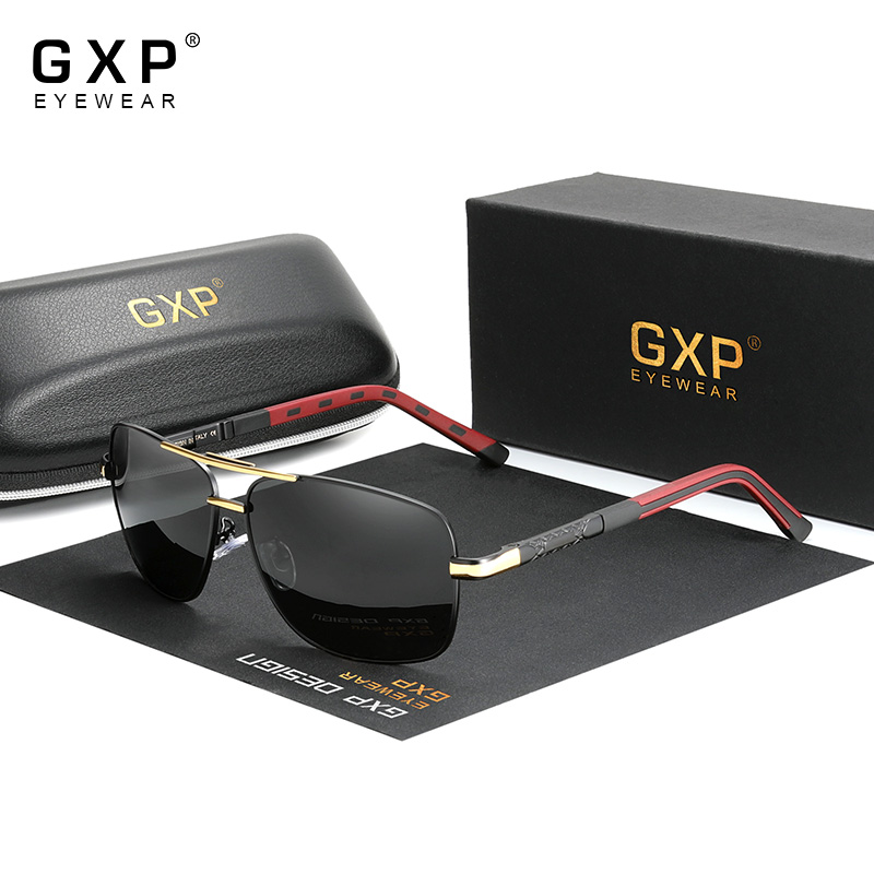 GXP Brand Pilot Style Aluminum Frame Sunglasses HD Polarized UV400 Mirror Lens Male Sun Glasses Women For Men Oculos De Sol