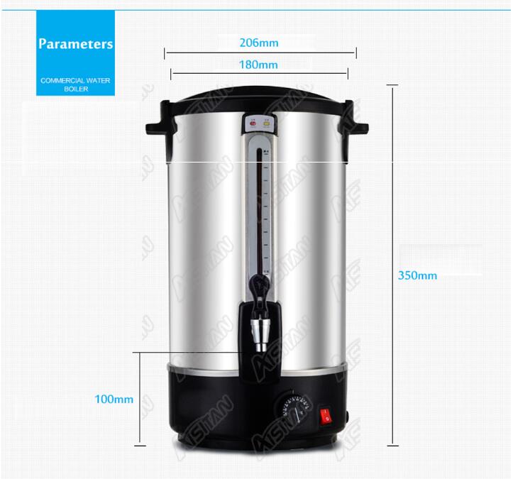HL15A desk top commercial water boiler machine milk warmer boiler temperature control for coffee bar shop 6 Liters to 48L
