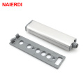 NAIERDI 10PCS Stainless Steel Door Stopper Cabinet Catches Push to Open Touch Damper Buffer Quiet Closer Furniture Hardware