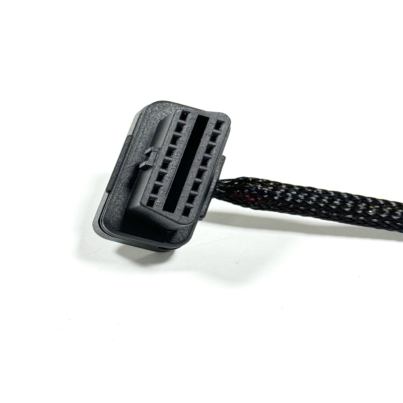 Custom OBD2 16Pin Female to 4Pin Green Connector Cable
