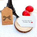 100pcs Hand Made With Love Gift Tag Thank You Kraft Paper Tags Wedding Decoration Hang Tags Paper Cards DIY Label Garment Tags