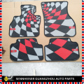 High Quality Rubber material Floor Mat Red Checkered JCW Style Clubman Mini Cooper F56(4PCS/SET)