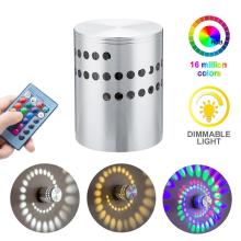 Colorful Spiral Hole LED Wall Light With Controller