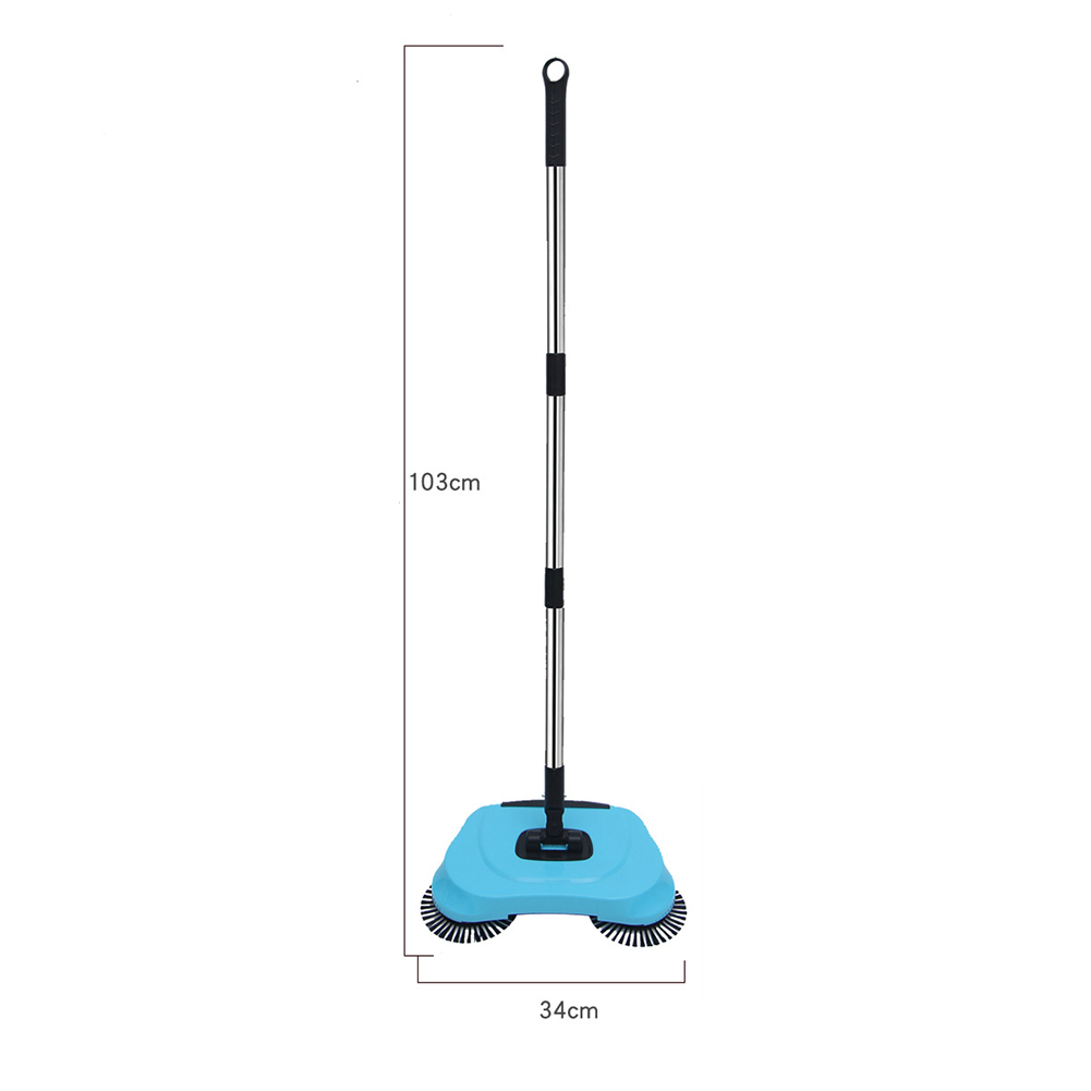 Stainless Steel Hand Push Sweepers Household Cleaning Magic Broom Dustpan Tools for Women Household Cleaning Supplies