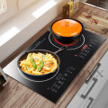Built-in Panel Cooktop Double-burner Electric Cooktop Induction Cooker And Ceramic Cooker Double Stove Embedded Dual Use