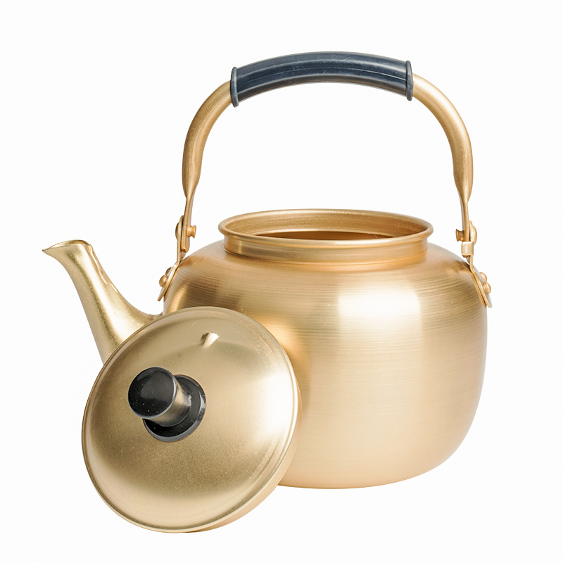Rice wine pot South Korea traditional thickened yellow aluminum warm hot wine cooking wine special flagon water kettle teapot
