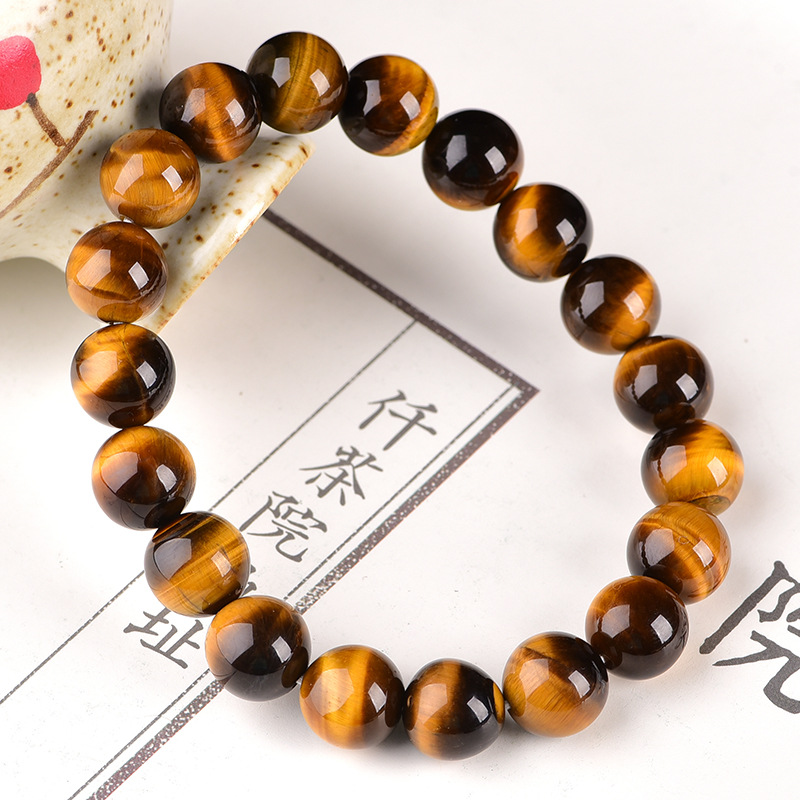 Minimalist 4/6/8/10/12mm 100% Real Tiger Eyes Beads Bracelet Men Natural Stone Braslet For Man Accessories Jewelry Pulseras Gift