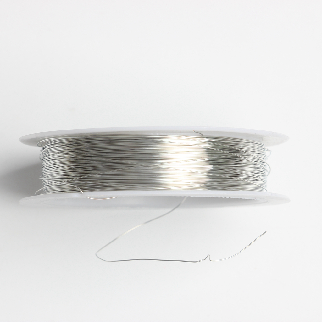 1 Roll of 22 Meters Iron Wire Cord Jewelry Making Findings for DIY Bridal Headpiece 0.3mm