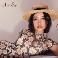 Artsu Boho 2020 Short Sleeve Daisies Print Mesh see-through Sexy Maxi Dress Summer Women Floral Vestido Outfits Ladies Dresses