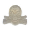 Natural crystal agate carved Skull Pendant natural stone Halloween Ghost Pendant