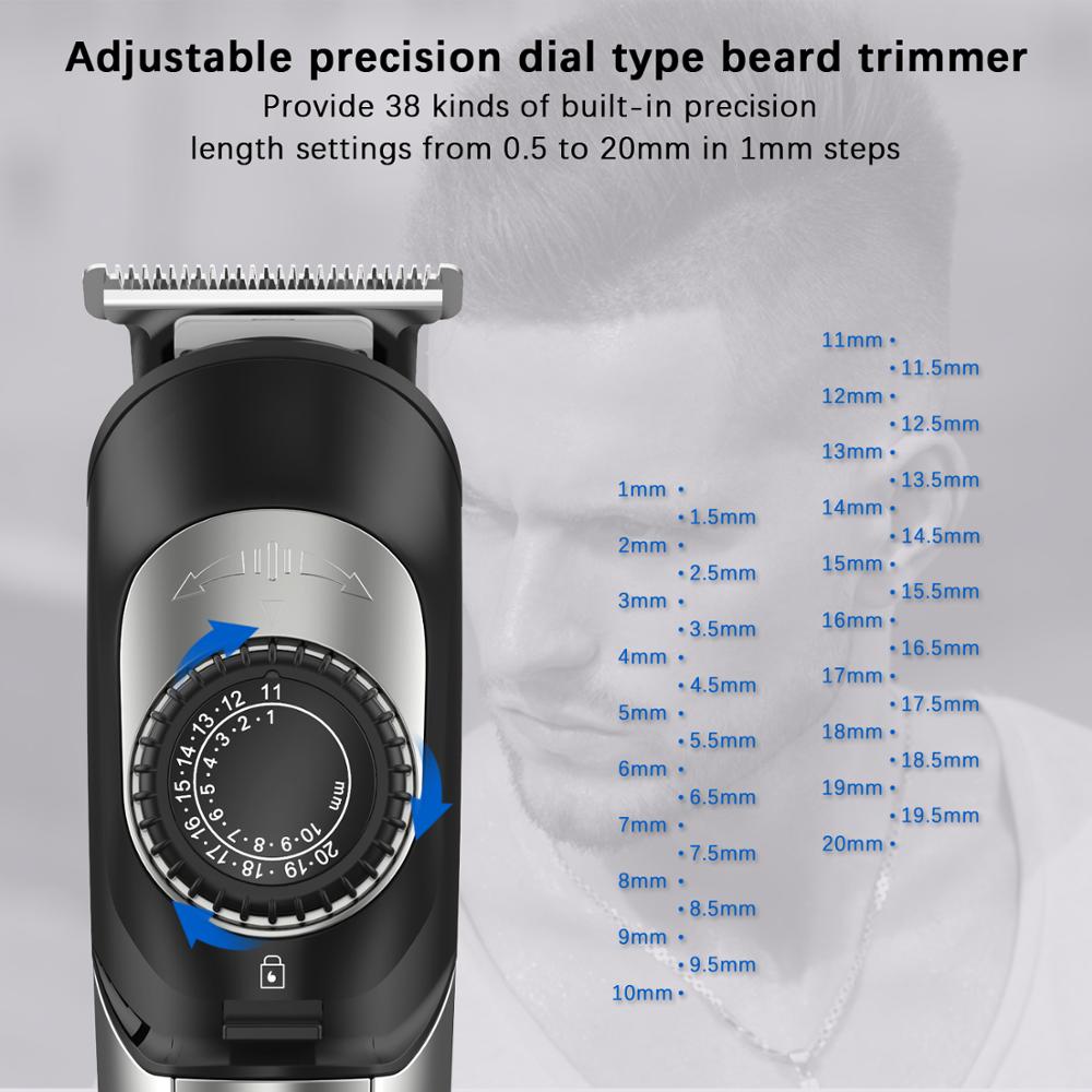 15-piece set professional grooming kit electric shaver for men beard hair trimmer electric razor facial body shaving machine