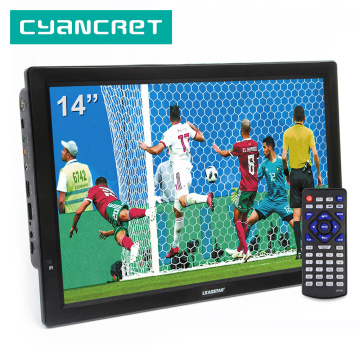 LEADSTAR D14 14 Inch HD Portable TV DVB-T2 ATSC Digital Analog Television Mini Small Car TV Support MP4 AC3 HDin Monitor for PS4