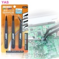 Professional Coated Precision Tweezers Set Non Magnetic Popular 3Pcs #Y207E# Hot Sale