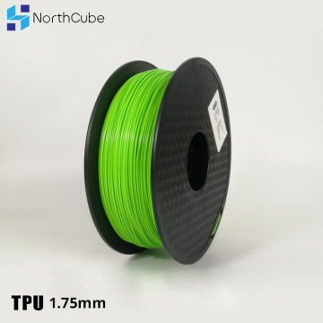 3D Printing Filament TPU Flexible Filament TPU Flex Plastic for 3D Printer 1.75mm 0.8KG 3D Printing Materials Green