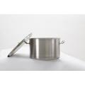Sleek and sturdy stainless steel cooking pot