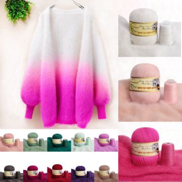 3pcs/lot Long Plush Mink Yarn Cashmere Blended Merino Woollen Yarn for Knitting Cardigan Hat Scarf Fancy Пряжа для вязания
