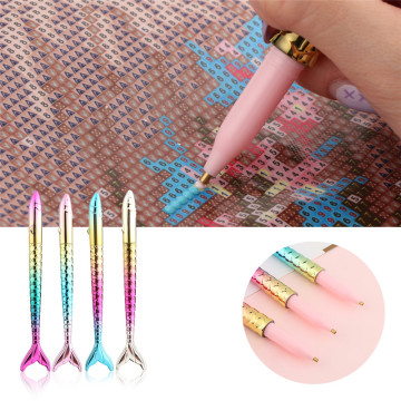 5d Diamond Painting Pens Mermaid Point Drill Pens Multicolored Diamond Dotting Pens For Diy Painting Accessory Nail Decorations