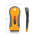 EHDIS Vehicle Cleaning Razor Scraper With Carbon Steel Blades Window Glass Sticker Decal Remove Tools Film Wrapping Car Squeegee