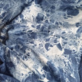 Good Tie-dyed Denim Cotton fabric Middle Blue Stretch Denim Fabric Pattern Part Dyed Denim Sewing Material DIY Pants Clothing