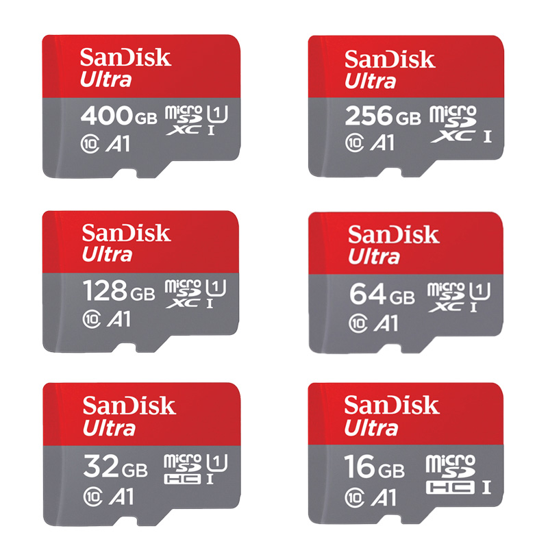 SanDisk Micro sd Memory Card 400GB 256GB 200GB 128GB 64GB 32GB 16GB Class 10 flash card Microsd TF Card with card reader 2 in 1