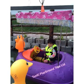 PVC kids boat water toys portable inflatable kids bumper boat with electric motor