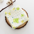 4pcs/Lot Baby Handkerchief Square Fruit Pattern 28x28cm Muslin Cotton Infant Face Towel Wipe Cloth