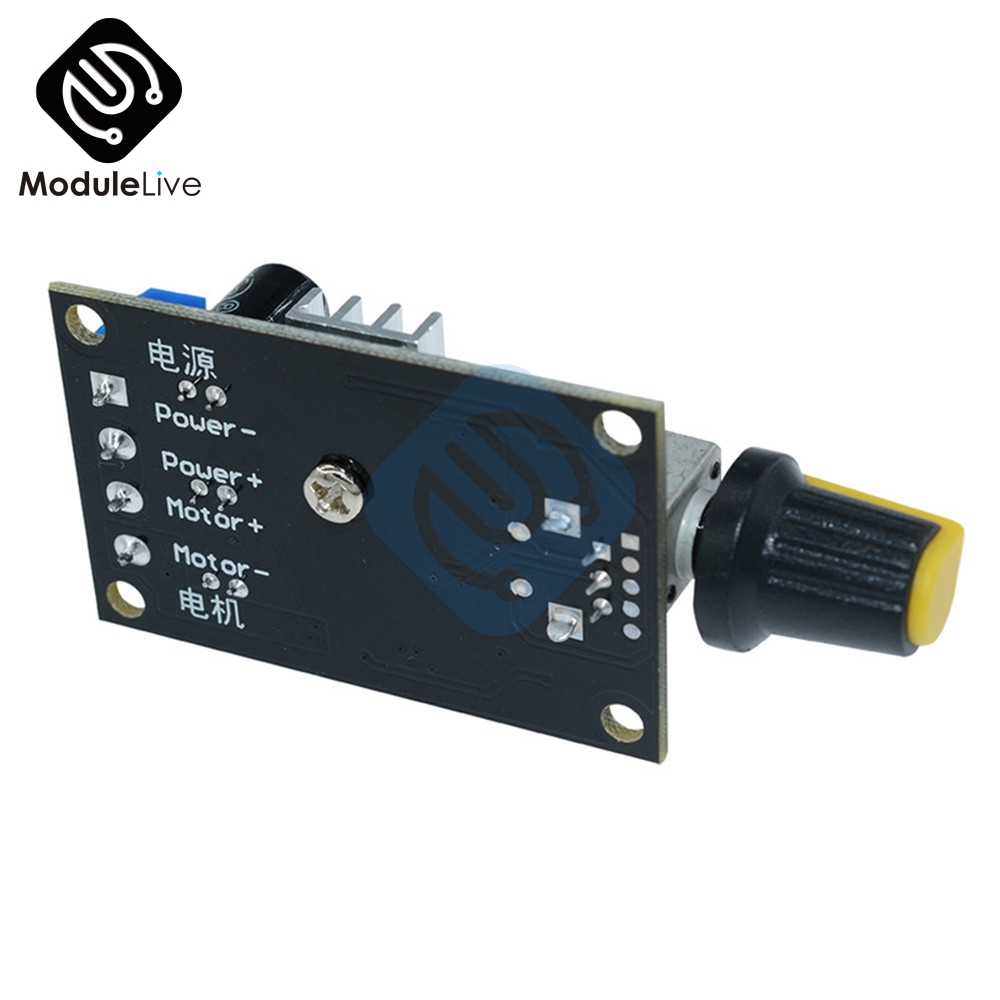 DC 6V 12V 24V 28V DC 3A 80W PWM Motor Speed Controller Module Regulator Adjustable Variable Speed Control Potentiometer Switch