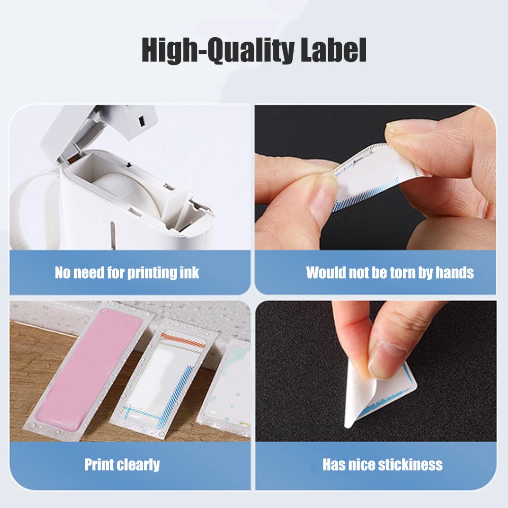 D11 Printing Label Supermarket Waterproof Anti-Oil Tear-Resistant Price Label Pure Color Scratch-Resistant Label Paper Roll