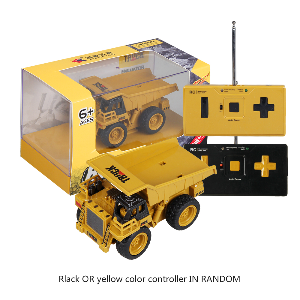 Shenqiwei 8028 1:64 4CH RC Dump Truck RC Excavator RC Crane Truck Mini RC Truck Gift Toy for Kids