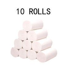 10 Rolls Paper Hand Towels Toilet Paper Toilet Roll Tissue Napkin Disposable Face Towel Roll Paper Tissue Toilet paper FD