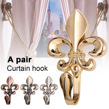 2pcs Towel Vintage Home Decoration Zinc Alloy Plum Blossom Shaped Accessories Practical Bedroom Hanging Holder Curtain Hook Wall