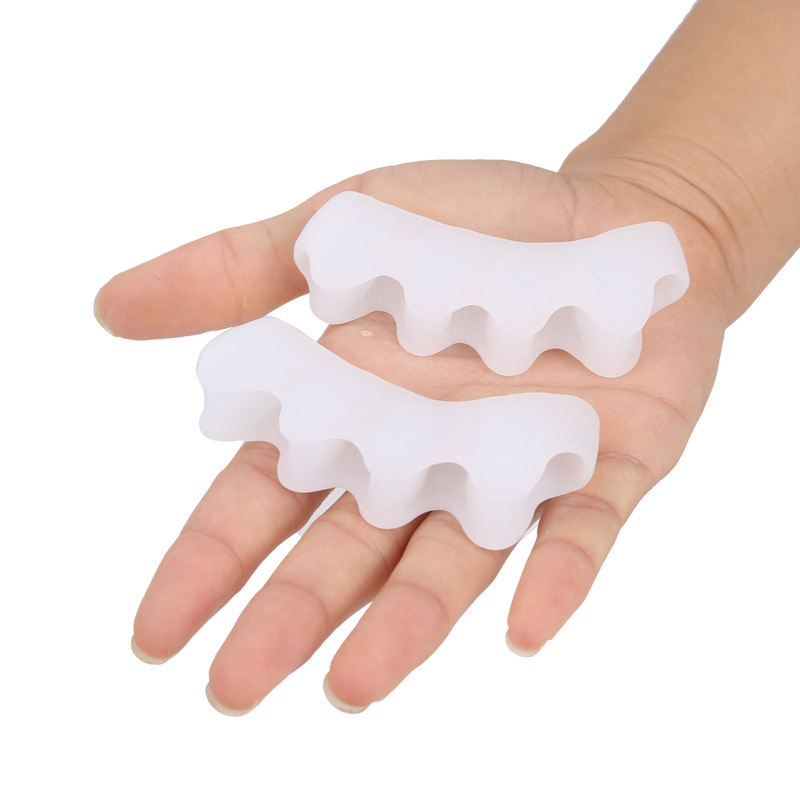 2Pcs/Pack Multifunctional Hallux Valgus Foot Toes Separator Gel Toe Bunion Corrector Shield Orthopedic Braces 5 Color