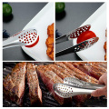 Kitchen Dining Bar Tools Stainless Steel Kitchen Tongs BBQ Steak Clip Salad Bread Cooking Serving Tongs Restaurant Food Folder