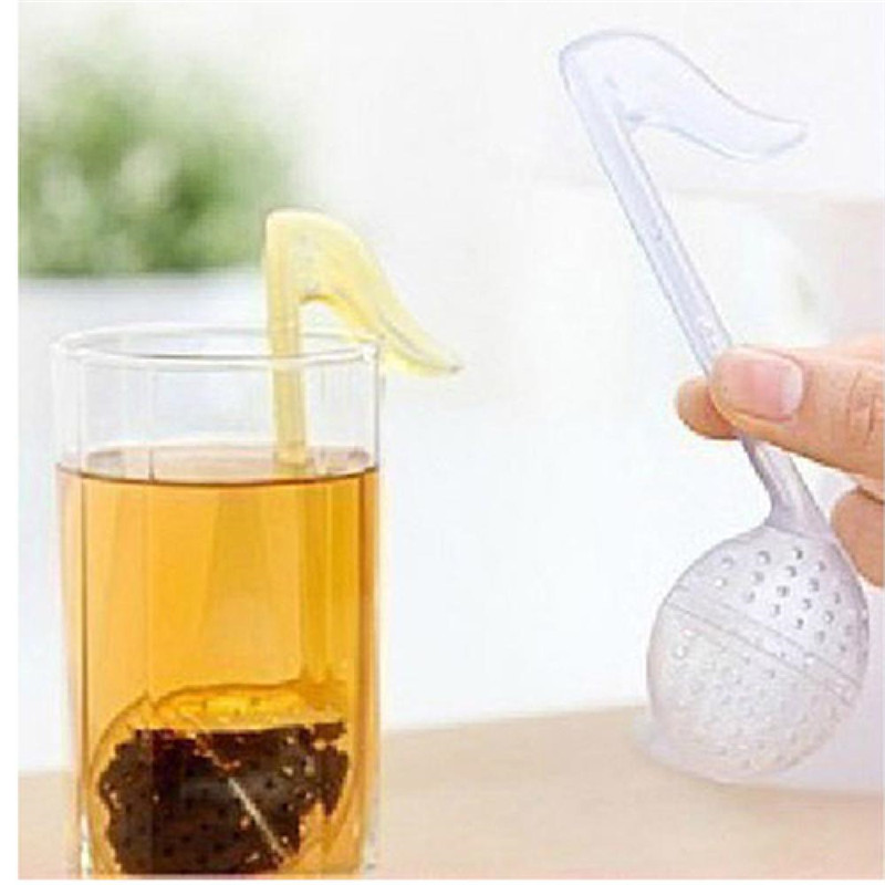 2019 Novelty Music Note Shape Tea Strainer Filter Reuseable Tea leaf Strainer Spoon Teaspoon Infuser Filter 14.3 x 5 x 2cm