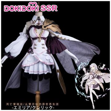 DokiDoki-SSR Anime RE Zero x Game SINoALICE Cosplay Costume Emilia Cosplay