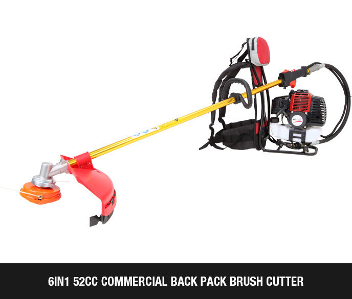 NEW MODEL 52CC NEW Comfortable Back-pack Brush Cutter,Grass Trimmer,Whipper Sniper With Several Blades as Bonos