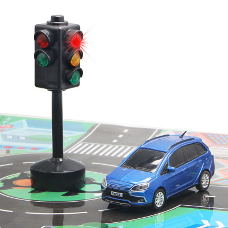 1pcs Traffic light traffic Safety Education Toys sound and light puzzle Montessori simulation children kindergarten Boy Toy