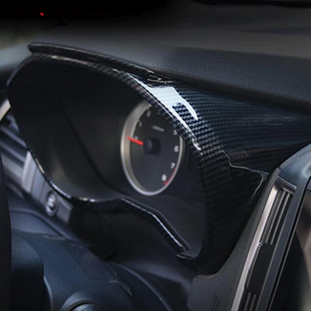 For Subaru Forester SK 2019 2020 Carbon Fiber Instrument Dash Board Cover Trim Decoration Frame Interior Accessories Car Styling