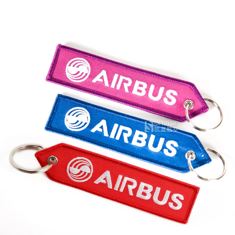 Airbus Logo Luggage Bag Tag Pink / Red / Blue , Special gift for Aviation Lover Flight Crew Pilot